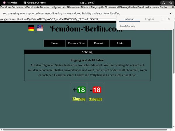 Daily Femdom Berlin Account