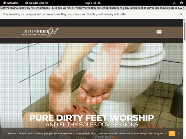Dirty Feet Girls Crear Cuenta