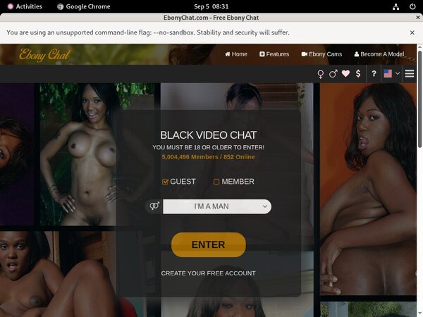 Ebony Chat Account Premium