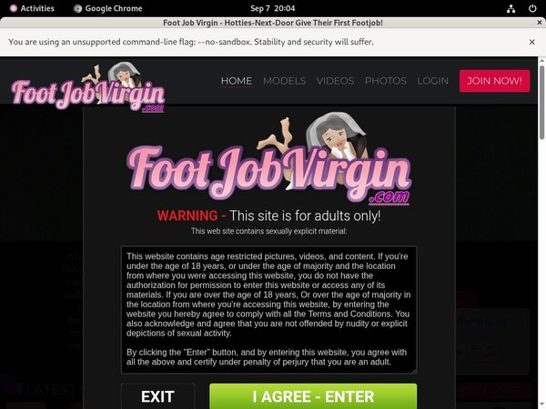 Footjobvirgin Discount Setup