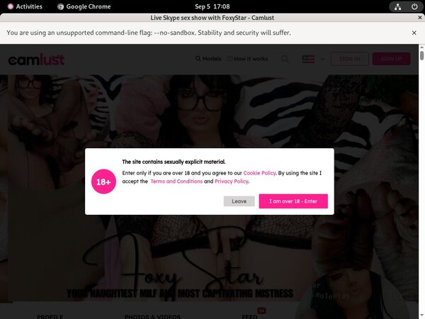 FoxyStar Registration Form