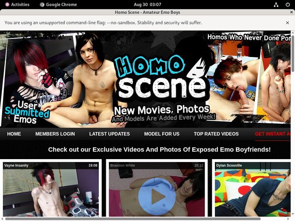 Free New Homo Scene