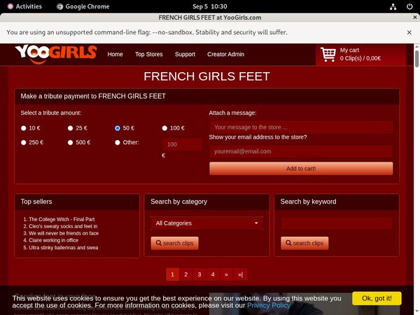 Free Premium FRENCH GIRLS FEET Accounts
