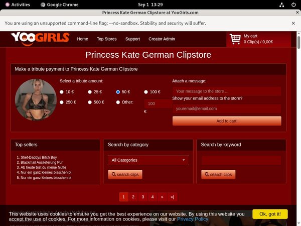 German Kate Princess Free Accounts