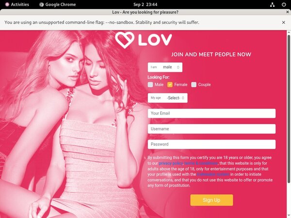 Get A Free LOV Password