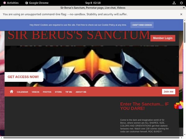 Get Sir Berus's Sanctum Password Get Sir Berus's Sanctum Password