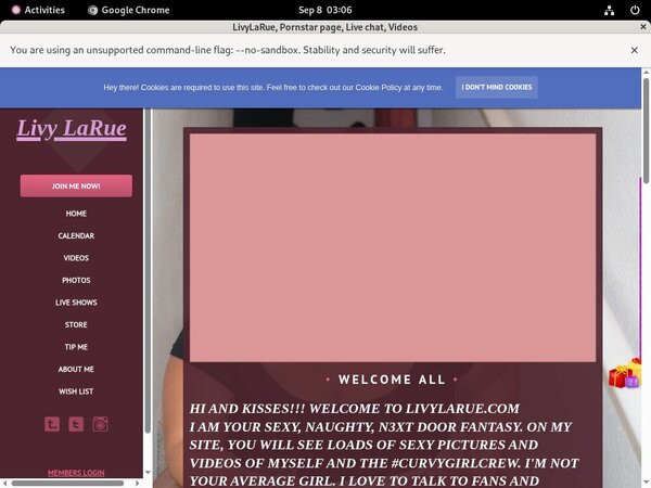 Livylarue.modelcentro.com With Direct Debit