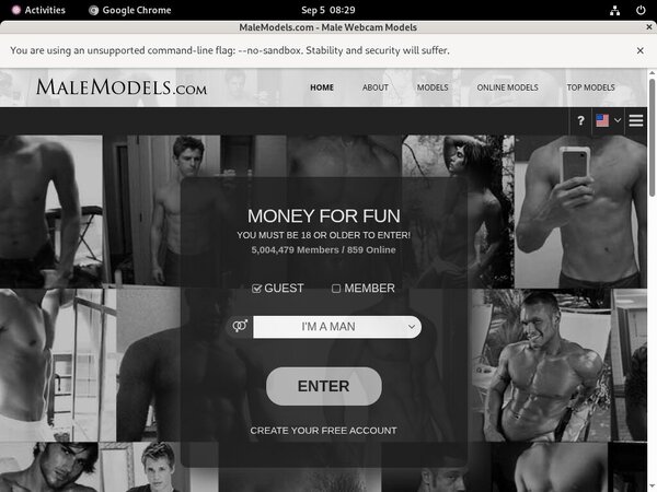 Male Models Discount Today