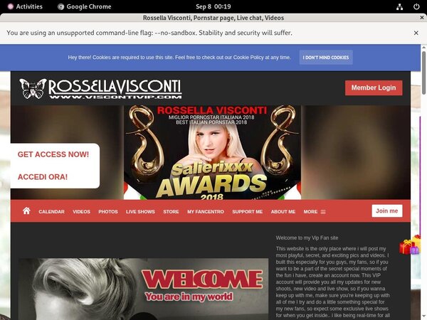 Rossella Visconti Accept Pay Pal