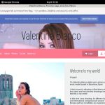 Valentinabiancox.com Full Account