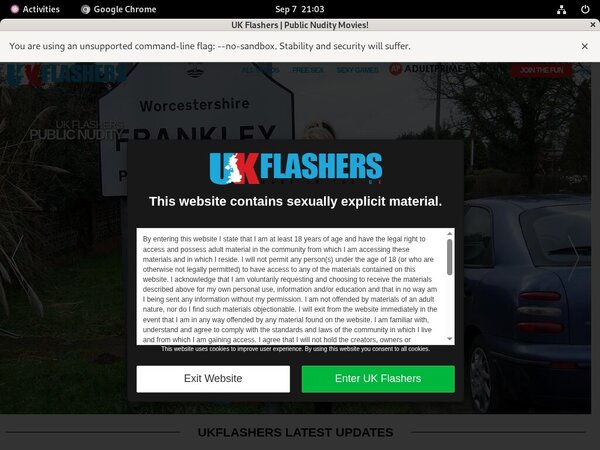 UK Flashers Sign In