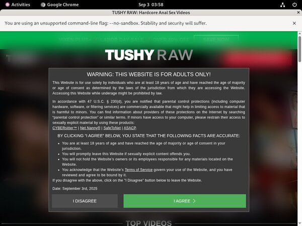 Premium Tushy Raw