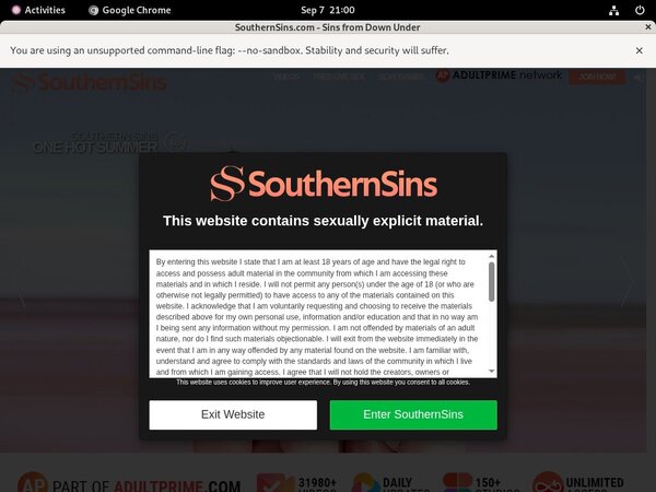 Free Southern Sins Username And Password
